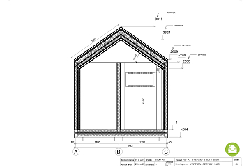 Chalet en bois habitable Brignoles V6_A1