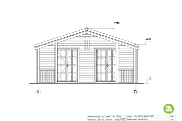 Chalet en bois habitable SALOGNE VSP16