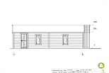 Chalet en bois habitable HERMILLON VSP17, 54m2, 44mm, 58mm, RE2020, prix, facade2