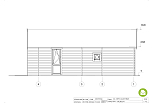 Chalet de jardin DOMON VSP21, 41m2, 44mm, 58mm, RE2020, promotion, facade2