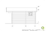 Chalet de jardin TARN VSP25, 18m2, 44mm, 58mm, RE2020, prix, facade4