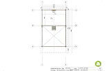 Chalet en bois habitable BOURGET VSP28, 30m2, 44mm, 58mm, RE2020, habitable, plan de RDC1