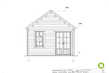 Chalet en bois habitable BOURGET VSP28, 30m2, 44mm, 58mm, RE2020, habitable, plan de RDC1