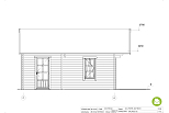 Chalet en bois habitable BOURGET VSP28, 30m2, 44mm, 58mm, RE2020, habitable, plan de RDC1