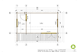 Chalet de jardin BAZILLON VSP36, 15m2, 44mm, 58mm, RE2020, prix, plan de RDC