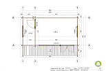 Chalet de jardin LURE VSP36.1, 15m2, 44mm, 58mm, RE2020, promotion, plan de RDC