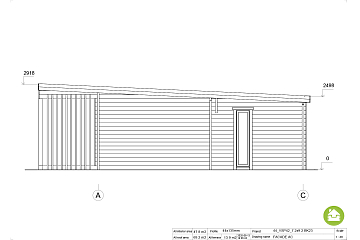 Chalet en bois habitable DOLE VSP42