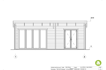 Chalet en bois habitable DOLE VSP42