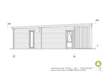 Chalet en bois habitable DOLE VSP42