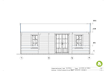 Chalet en bois habitable LOURDES VSP49, 35m2, 44mm, 58mm, RE2020, habitable, facade2