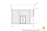 Chalet en bois habitable BERN VSP50, 47m2, 44mm, 58mm, RE2020, habitable, facade2