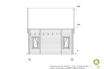 Chalet en bois habitable ORENS VSP51
