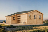 Chalet en bois habitable CHARIGNY VSP7, 40m2, 44mm, 58mm, RE2020, habitable1