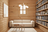 Chalet en bois habitable CHARIGNY VSP7, 40m2, 44mm, 58mm, RE2020, habitable1