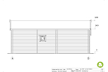 Chalet en bois habitable BARS VSP7.1, 40m2, 44mm, 58mm, RE2020, habitable, facade4
