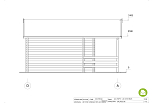 Chalet en bois habitable EDREN VSP13.1, 24m2, 44mm, 58mm, RE2020, habitable, facade2