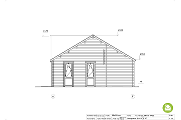 Chalet en bois habitable ORAN VSP55
