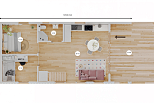 Maison 80 m² en bois kit RE2020 avec permis de construire VITTEL V23_A1