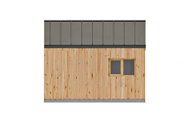 Maison 24 m² en bois kit RE2020 avec permis de construire ANNECY V7_A1