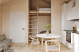 Maison 24 m² en bois kit RE2020 avec permis de construire ANNECY V7_A1