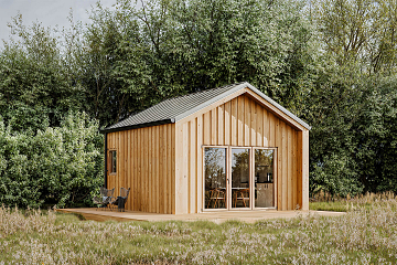 Maison 24 m² en bois kit RE2020 avec permis de construire ANNECY V7_A1
