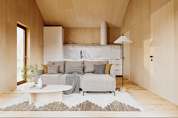 Maison34 m² en bois kit RE2020 avec permis de construire REIMS V10_A1