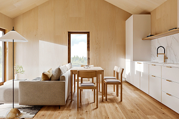 Maison34 m² en bois kit RE2020 avec permis de construire REIMS V10_A1
