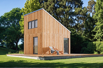 Maison 26 m² en bois kit RE2020 avec permis de construire GIAT V20_A1