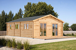 Chalet en bois habitable NANCES VSP15, 47m2, 44mm, 58mm, RE2020, promotion1