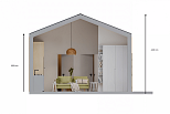 Maison 44 m² en bois kit RE2020 avec permis de construire DINAN V2.1_A1