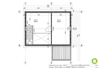 Maison 54 m² en bois kit RE2020 avec permis de construire RODEZ V8_A1 Maison 54 m² en bois kit RE2020 avec permis de construire RODEZ V8_A1