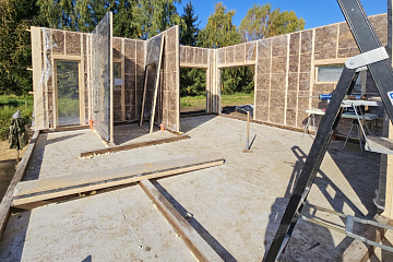 Maison 70 m² en bois kit RE2020 avec permis de construire MENDE V12_A1
