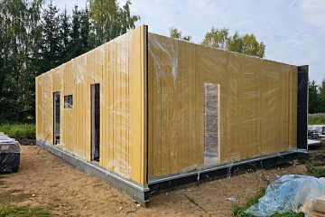 Maison 70 m² en bois kit RE2020 avec permis de construire MENDE V12_A1