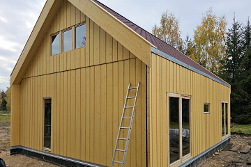 Maison 70 m² en bois kit RE2020 avec permis de construire MENDE V12_A1