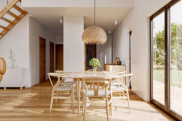 Maison 97 m² en bois kit RE2020 avec permis de construire QUIMPER V17_A1