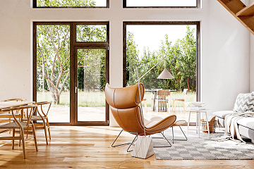 Maison 97 m² en bois kit RE2020 avec permis de construire QUIMPER V17_A1