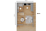 Maison 58 m² en bois kit RE2020 avec permis de construire METZ V11.1_A1