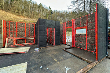 Maison 70 m² en bois kit RE2020 avec permis de construire MENDE V12_A1