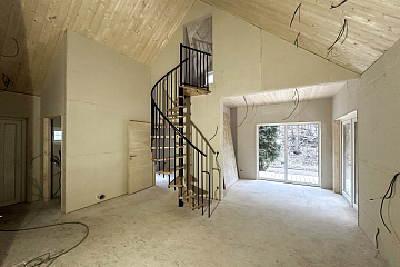 Maison 70 m² en bois kit RE2020 avec permis de construire MENDE V12_A1