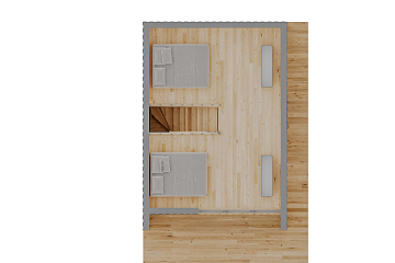 Maison 58 m² en bois kit RE2020 avec permis de construire SORBON V11.1_A1_Mix2