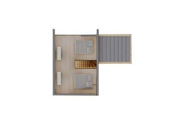 Maison 68 m² en bois kit RE2020 avec permis de construire LAURAC V11_A1_Mix2