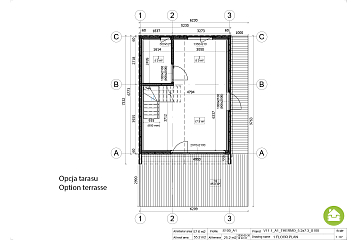 Maison 58 m² en bois kit RE2020 avec permis de construire METZ V11.1_A1