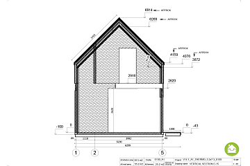 Maison 58 m² en bois kit RE2020 avec permis de construire COLMAR V14.1_A1