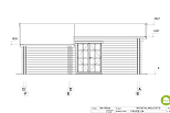 Maison en bois SOLOGNE AN3, 36m2, habitable, facade2