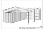 Carport bois BLOND C1.1, 31 m2, pas cher, façade1