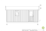 Garage ossature bois CHERON G1, 22 m2, 78 mm, pas cher, facade1