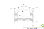 Pavillons bois AUBIGNY MS7, 44mm, 58mm, 9-16m2, acheter, facade3