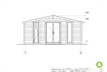 Abri de jardin CHAVIGNY SN11.1, 44 mm, 58 mm, 12-15 m2, pas cher, facade1