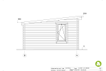 Abri de jardin POLIGNAC SN17, 34 mm, 44 mm, 58 mm, 12-24 m2, moderne, facade4