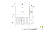 Abri de jardin NERONE SN21.1 34-58 mm, 25-30 m2, direct usine, plan de RDC